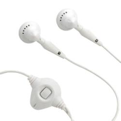 Blackberry White Hands-free Earbud Stereo Headset (Bulk Packaging)
