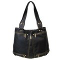 Amerileather Rila Zip Leather Shoulder Bag