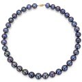 DaVonna 14k Gold Black FW Pearl Necklace (9-10 mm) (18-36 inches)
