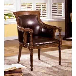 Antique Oak Accent Chair