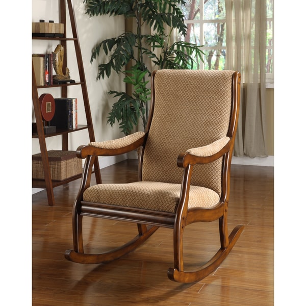 Furniture Of America Antique Oak Rocking Chair 12642931 Overstock