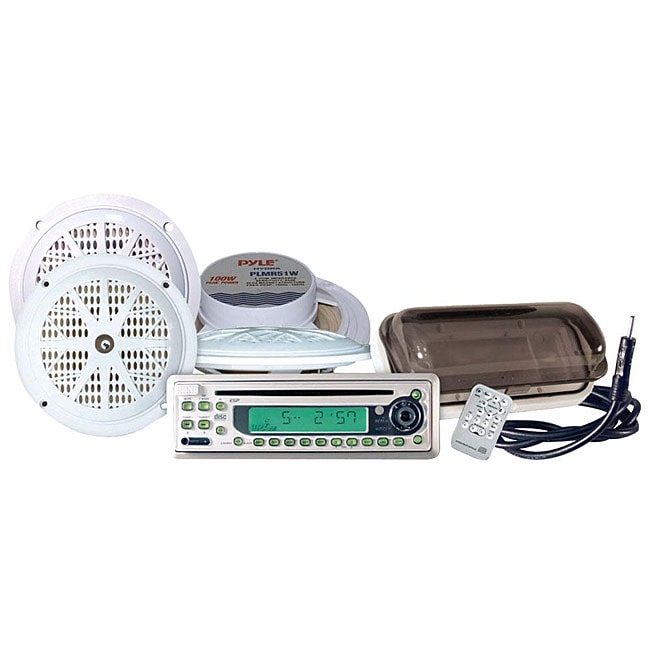 Pyle KTMR11SP Waterproof Marine 4-speaker CD/MP3 Stereo