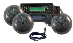 Pyle KTMR14SP Waterproof Marine 4-speaker CD/MP3 Player Stereo System