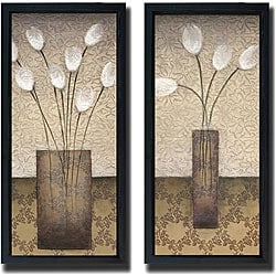 Buy Cheap Eve 'Opal Accent I and II' Framed Canvas Art Set