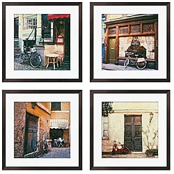 Find Cheap Price Ernesto Rodriguez 'Le Bicyclette Series' Giclee Framed Art (Set of 4)