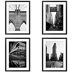 Today Sale Michael Joseph 'New York Series' 4-piece Framed Art Set