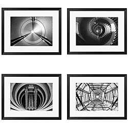 Best Shopping Michael Joseph 'Circular Series I-IV' 4-piece Framed Art Set