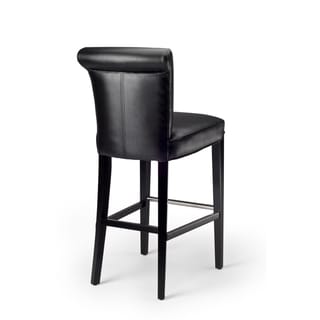 Low Price Safavieh Manhattan Black Leather Bar Stool