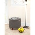 Reims Grey Storage Ottoman