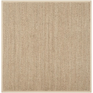 Hand-woven Sisal Natural/ Beige Seagrass Rug (6' Square)