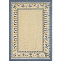 Great Prices Safavieh Indoor/ Outdoor Royal Natural/ Blue Rug (9' x 12')