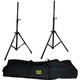 Pyle PSTK103 Heavy-Duty Anodizing Dual Speaker Stand with Traveling B
