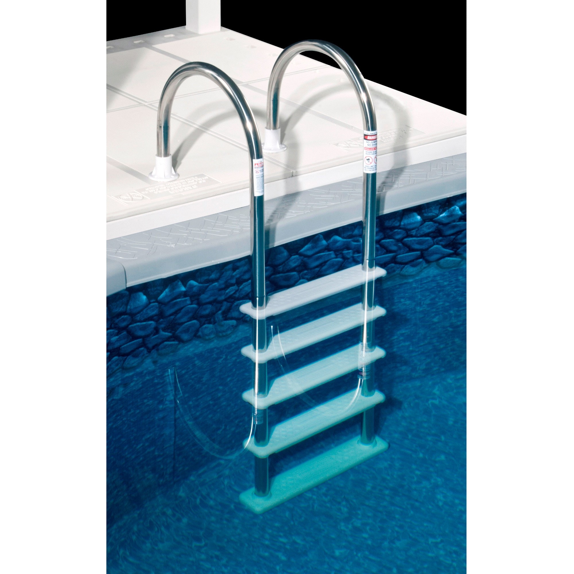 blue wave wedding cake above ground pool step blue wave standard stainless steel in pool - Above Ground Wedding Cake Pool Steps blue wave wedding cake above ground pool step blue wave standard stainless steel in pool - Above Ground Wedding Cake Pool Steps