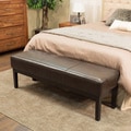 Christopher Knight Home Melrose Brown Bonded Leather Ottoman Bench