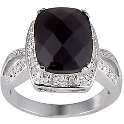 Onyx stone wedding rings