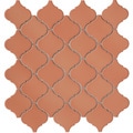 SomerTile 12.5x12.5-in Morocco Terra Cotta Porcelain Mosaic Tile (Pack of 10)