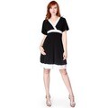 Evanese Women's Short Kimono-sleeve Bubble-skirt Dress