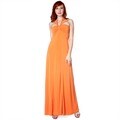 Evanese Women's Cross Tie Halter Dress