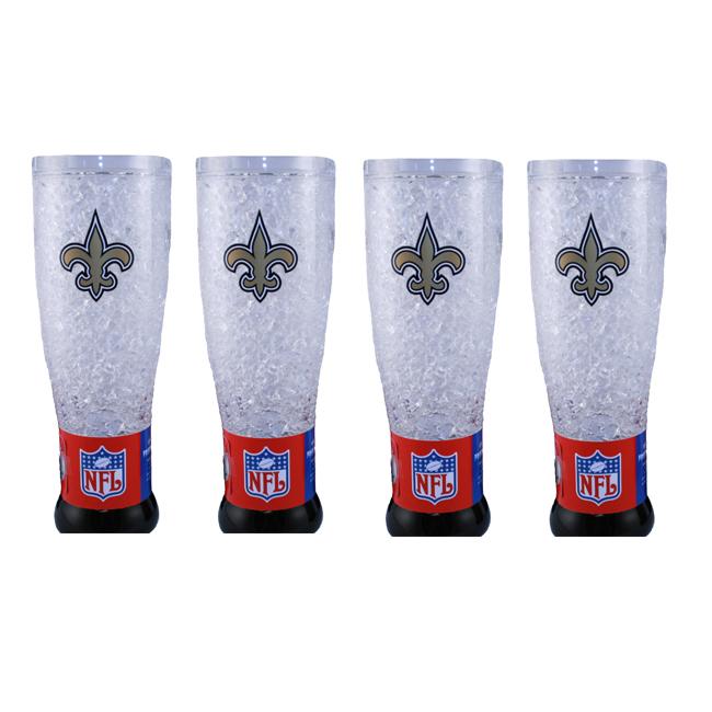 New Orleans Saints Freezer Pilsner Glasses (Set of 4)