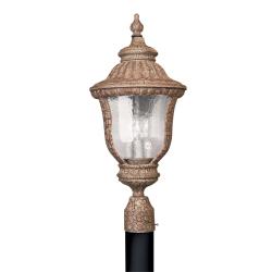 Antique Umber 3-light Outdoor Post Head