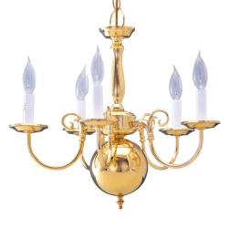 Polished Brass 5-light Chandelier