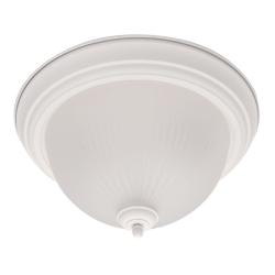 White 1-light Flush Mount Ceiling Fixture