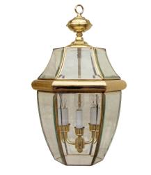 Aztec Lighting Beveled Outdoor Hanging Light
