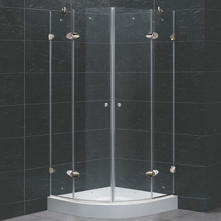 Great Prices VIGO 36 x 36 Frameless Neo-Round 1/4" Clear Shower Enclosure with Base