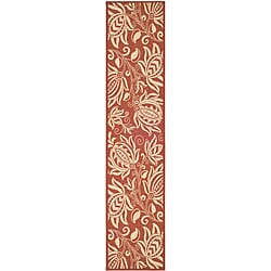 Low Price Safavieh Indoor/ Outdoor Andros Red/ Natural Runner (2'4 x 9'11)