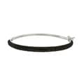 Finesque Sterling Silver 1/4ct TDW Black or White Diamond Bangle