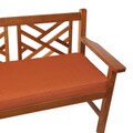 Outdoor 48" Bench Cushion with Sunbrella Fabric - Solid Traditional