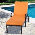 Outdoor 25-inch Chaise Lounge Cushion with Sunbrella Fabric