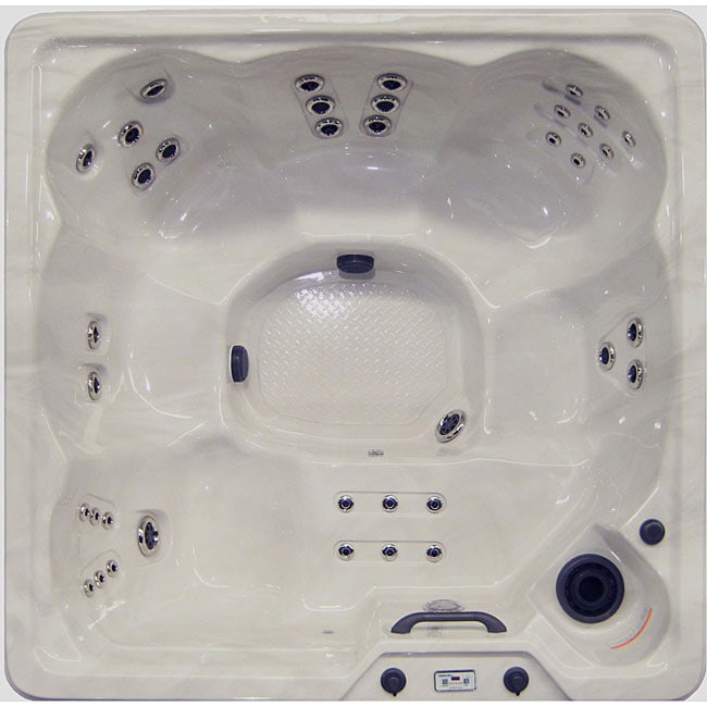 Home and Garden Spas 6Person 51jet Hot Tub/ Lounger Overstock