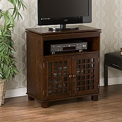 Low Price Upton Home Narita Espresso Swivel Top Media Stand