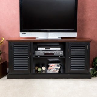 Antebellum Two-Tone Walnut/ Black Media Stand