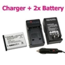INSTEN Olympus Stylus 1040 Battery Charger/ Battery Set
