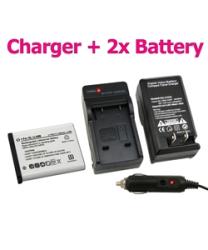 INSTEN Olympus Stylus 1040 Battery Charger/ Battery Set