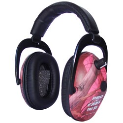 Pro 300 NRR 26 Pink Camo Electronic Ear Muffs (WWP)-Image