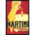 Martini Vermouth Torino Gel-Coated Textured Art