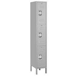 Salsbury Industries Grey 6-foot Triple-tier Standard Lockers-Image