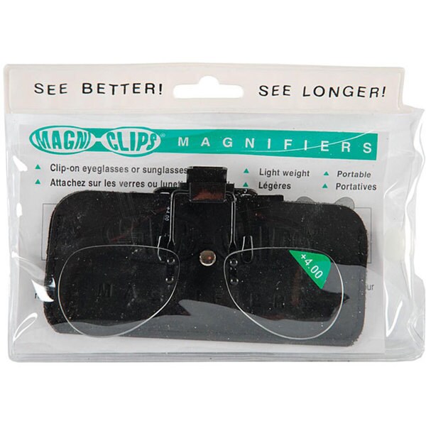 Magni-clips Lightweight Clip-on + 4.00 Magnification Magnifiers