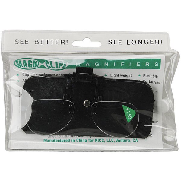 Magni-clips Lightweight Clip-on +1.50 Magnification Magnifiers