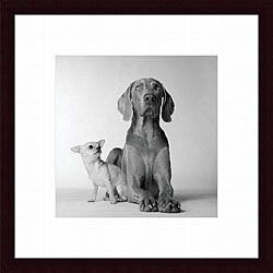 Amanda Jones 'Max &amp; Roxie' Wood Framed Art Print-Image