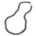 DaVonna Sterling Silver 6.5-7mm Black Freshwater Pearl Necklace (16-36 inches)