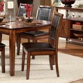 ETHAN HOME Frisco Bay Burnished Oak Dining Chair (Set of 2)