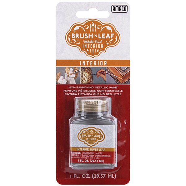 Brush 'n Leaf Silver Craft Paint