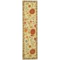 Handmade Jardine Ivory Wool Runner (2'6 x 10')