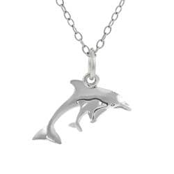 Sterling Silver Children's Dolphin Necklace