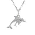 Tressa Sterling Silver Children's Dolphin Necklace