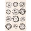Alexa Euro Collection Old Wagon Wheel Ivory Rug (5'2 x 7'6)
